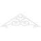 Ekena Millwork Pitch Hurley Architectural Grade PVC Gable Pediment, 36"W x 12"H x 1"P (8/12) GPP036X012X100HUR - alternate 5